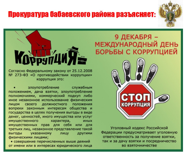Противодействие коррупции.